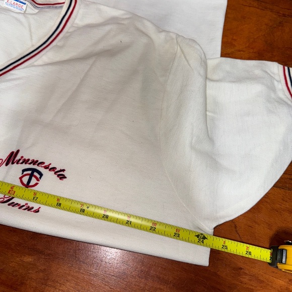 VTG 70’s Champion Minnesota Twins MLB Baseball V-Neck T-Shirt XL 1970’s/1980’s - Picture 6 of 7